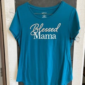 Blessed mama short sleeved t-shirt. Super cute and soft.